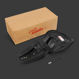 C.C. RIDER Softail Seat Two Piece 2 Up Seat Low Profile Driver Solo Seat Passenger Seat Black Lattice For Harley Softail Fat Boy Cross Bones, 2006-2017