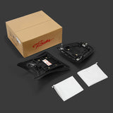 C.C. RIDER Ninja ZX6R ZX636 ZX6RR ZX600 Front And Rear Seat For Kawasaki Black Stitch, 2003-2004