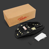 C.C. RIDER Touring Seat One Piece 2 Up Seat Driver Passenger Seat Black Red Stitching For Street Glide Road Glide, 2023-2025