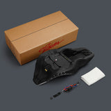 Heated Seat C.C. RIDER Touring Seat 2 up Seat Driver Passenger Seat For Harley Touring Street Glide Road Glide Electra Glide Honeycomb Stitiching, 2008-2023