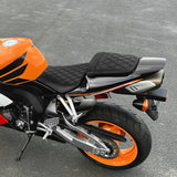 C.C. RIDER CBR1000RR Two Piece Seat Black Diamond For Honda CBR1000RR, 2004-2007