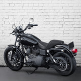 C.C. RIDER Dyna Step Up Seat 2 Up Seat Black Lattice Stitching For Dyna Wide Glide Super Glide, 1996-2003