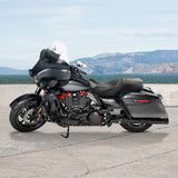 C.C. RIDER Touring Seat 2 Up Seat Driver Passenger Seat Homeycomb For Harley CVO Road Glide Electra Glide Street Glide Road King, 2009-2023