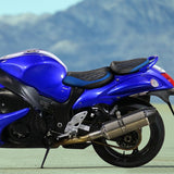 C.C. RIDER GSX1300R Front And Rear Seat Fit For SUZUKI Hayabusa GSX1300R Alien Style Red Blue Lattice Stitch, 2008-2020