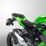 C.C. RIDER Ninja300 EX300 Front And Rear Seat For Kawasaki Black Diamond Stitch, 2013-2017