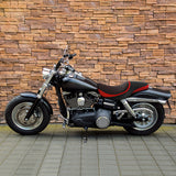 C.C. RIDER Dyna Seat 2 up Seat Motorcycle Seat Red Lattice For Dyna Low Rider Fat Bob FXD/FXDWG, 2006-2017