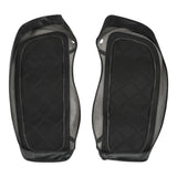 C.C. RIDER Saddlebag Lid Covers Lattice Stitching Protect Saddlebags For Harley Touring CVO Street Glide CVO Road Glide 2023-2024