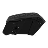 C.C. RIDER Saddlebag Lid Covers Lattice Stitching Protect Saddlebags For Harley Touring CVO Street Glide CVO Road Glide 2023-2024