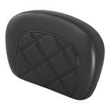 C.C. RIDER Passenger Backrest Sissy Bar Backrest Lattice Stitching For Harley Touring CVO Road Glide Street Glide Road King Electra Glide
