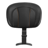 C.C. RIDER Rider Backrest Driver Backrest Pad For Harley Touring CVO Street Glide Road Glide Electra Glide Road King, 2009-2023