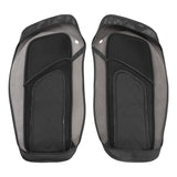 C.C. RIDER Saddlebag Lid Covers Lattice Stitching For Harley Touring Street Road Glide 2014-2023