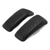 C.C. RIDER Saddlebag Lid Covers Lattice Stitching For Harley Touring Street Road Glide 2014-2023
