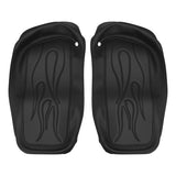 C.C. RIDER Saddlebag Lid Covers Fire Stitching For Harley Touring Street Road Glide 2014-2023