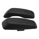 C.C. RIDER Saddlebag Lid Covers Fire Stitching For Harley Touring Street Road Glide 2014-2023