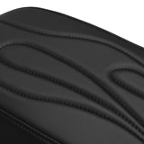 C.C. RIDER Saddlebag Lid Covers Fire Stitching For Harley Touring Street Road Glide 2014-2023