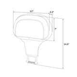 C.C. RIDER Rider Backrest 2 Up Seat Driver Backrest Pad For Harley Touring CVO Street Glide Road Glide Electra Glide Road King, 1988-2025