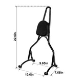 Air Wing Sissy Bar Upright Fit For Harley Sportster XL883 XL1200, 2009-2022