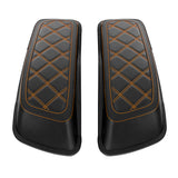 C.C. RIDER Saddlebag Lid Covers Lattice Stitching Protect Saddlebags Fit For Harley Touring Street Glide Road Glide 2014-2023