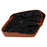 C.C.RIDER Detachables Saddlebags Brass Trimming Harley Softail FatBoy 114 Breakout 114 FLFB FLFBS FXBR FXBRS, 2018-2024