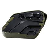 C.C.RIDER Detachables Saddlebags Brass Trimming Harley Softail FatBoy 114 Breakout 114 FLFB FLFBS FXBR FXBRS, 2018-2024