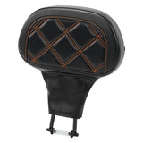 C.C. RIDER Touring Seat Driver Passenger Seat With Backrest For Harley Touring Street Glide Road Glide Electra Glide, Black Orange, 2008-2023