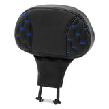 C.C. RIDER Touring Seat Driver Passenger Seat With Backrest For Harley Touring Street Glide Road Glide Electra Glide, Black Blue, 2008-2023