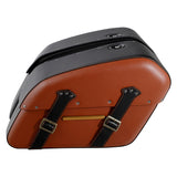 C.C.RIDER Detachables Saddlebags Brass Trimming Harley Softail FatBoy 114 Breakout 114 FLFB FLFBS FXBR FXBRS, 2018-2024