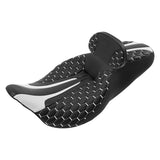 C.C. RIDER Touring Seat Driver Passenger Seat With Backrest For Harley Touring Street Glide Road Glide Electra Glide, Greyish White, 2008-2023