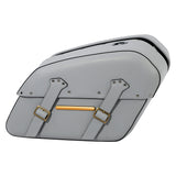 C.C.RIDER Detachables Saddlebags Brass Trimming Harley Softail FatBoy 114 Breakout 114 FLFB FLFBS FXBR FXBRS, 2018-2024