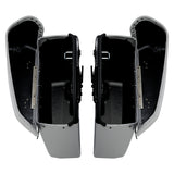 C.C.RIDER Detachables Saddlebags Brass Trimming Harley Softail FatBoy 114 Breakout 114 FLFB FLFBS FXBR FXBRS, 2018-2024