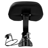 C.C. RIDER Adjusting Rider Backrest Mounting Kit & Backrest Pad For HD Touring, 2009-2023