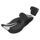 C.C. RIDER Touring Seat Driver Passenger Seat With Backrest For Harley Touring Street Glide Road Glide Electra Glide, Greyish White, 2008-2023