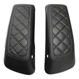 C.C. RIDER Saddlebag Lid Covers Lattice Stitching Protect Saddlebags For Harley Touring Street Glide Road Glide 2014-2024