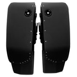C.C.RIDER Detachables Saddlebags Brass Trimming Harley Softail FatBoy 114 Breakout 114 FLFB FLFBS FXBR FXBRS, 2018-2024