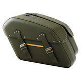 C.C.RIDER Detachables Saddlebags Brass Trimming Harley Softail FatBoy 114 Breakout 114 FLFB FLFBS FXBR FXBRS, 2018-2024