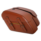 C.C.RIDER Detachables Saddlebags Brass Trimming Harley Softail FatBoy 114 Breakout 114 FLFB FLFBS FXBR FXBRS, 2018-2024