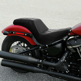 C.C. RIDER Softail Step Up Seat 2 Up Seat Diamond Stitching For Softail Street Bob FXBB Standard FXST Models 2018-2024