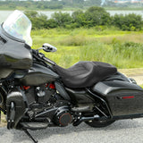 C.C. RIDER Touring Seat 2 up Seat Driver Passenger Seat Custom Motorcycle Seat For Harley Touring Street Glide Road Glide Electra Glide, 2008-2023