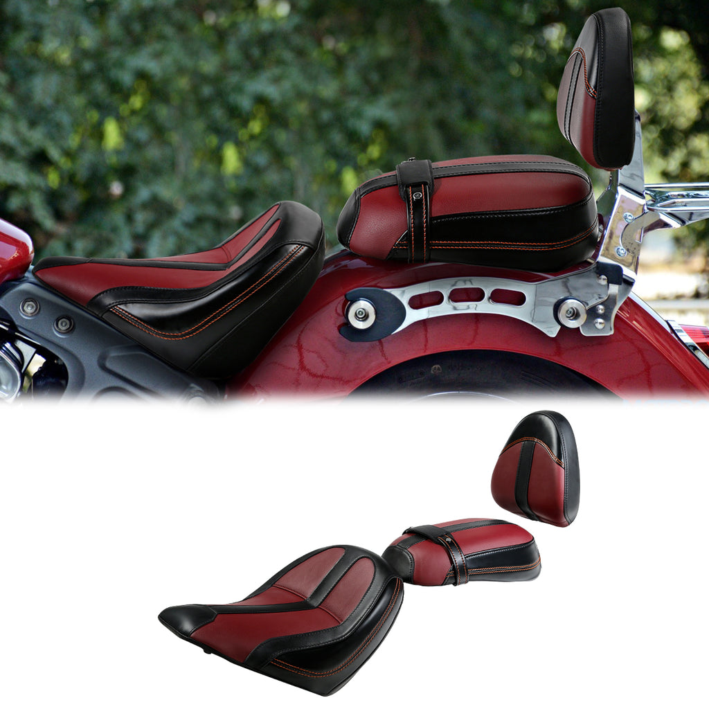 C.C. RIDER Passenger Backrest Sissy Bar Backrest For Indian Scout Sixty 100th Aniversary Scout ABS, 2015-2023