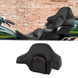 C.C. RIDER King Passenger Backrest King Tour Pack Trunk Backrest Boosted For Touring Road Glide Electra Glide Street Glide Road King, 2014-2023