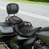 C.C. RIDER Passenger Backrest Sissy Bar Backrest Classic Comfort For Harley Touring CVO Road Glide Street Glide Road King