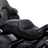 C.C. RIDER Touring Seat 2 Up Seat Driver Passenger Seat Comfort Elite For Harley CVO Road Glide Electra Glide Street Glide Road King, 2009-2023