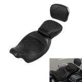 C.C. RIDER Passenger Backrest Sissy Bar Backrest Comfort Ace For Harley Touring CVO Road Glide Street Glide Road King