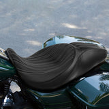 C.C. RIDER Touring Seat 2 up Seat Driver Passenger Seat Custom Motorcycle Seat For Harley Touring Street Glide Road Glide Electra Glide, 2008-2024