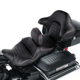 C.C. RIDER Touring Seat 2 Up Seat Driver Passenger Seat With Backrest For Harley CVO Road Glide Electra Glide Street Glide Road King, 2014-2023