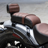 C.C. RIDER Indian Scout 2 Piece 2 Up Seat Driver Passenger Seat With Backrest For Scout Bobber Sixty Scout Bobber ABS, 2018-2024