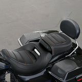 C.C. RIDER Touring Seat 2 Up Seat Low Profile Driver Passenger Seat For Road Glide Street Glide Road King, 2009-2023