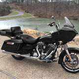 C.C. RIDER Touring Seat 2 up Seat Driver Passenger Seat Widow For Harley Touring Street Glide Road Glide Electra Glide, Black Red, 2008-2023