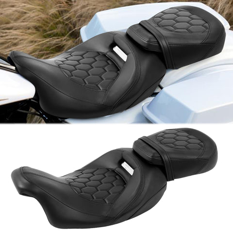 Gel Seat C.C. RIDER Touring Seat Two Piece 2 Up Seat Low Profile Drive ...