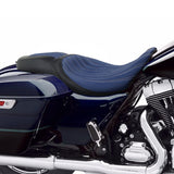 C.C. RIDER Touring Seat 2 up Seat Driver Passenger Seat Custom Motorcycle Seat For Harley Touring Street Glide Road Glide Electra Glide, 2008-2023